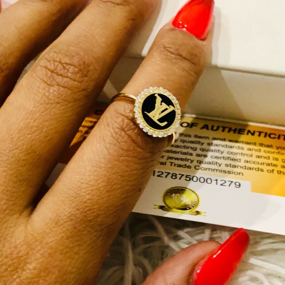 10k solid gold luxury ring, custom made real gold designer ring, NOT plated Sale - Picture 7 of 7